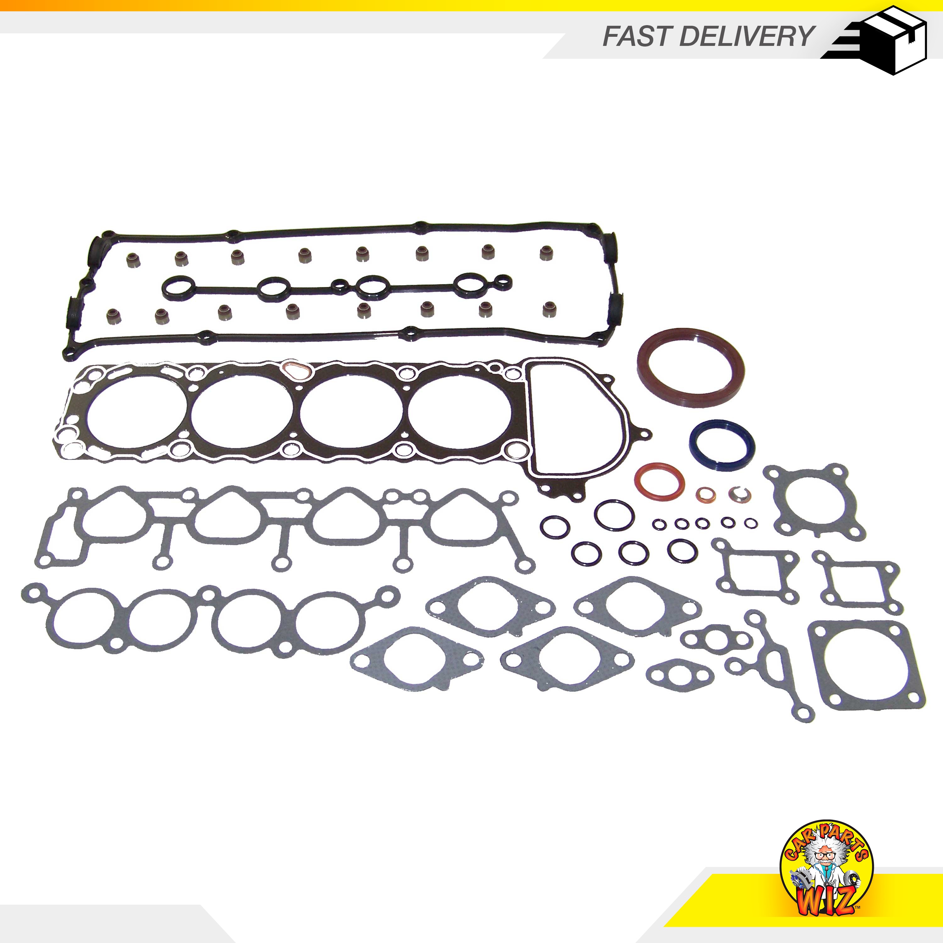 Full Gasket Set & Head Bolts Fits 2/9498 Nissan 240SX 2.4L DOHC 16v KA24DE eBay